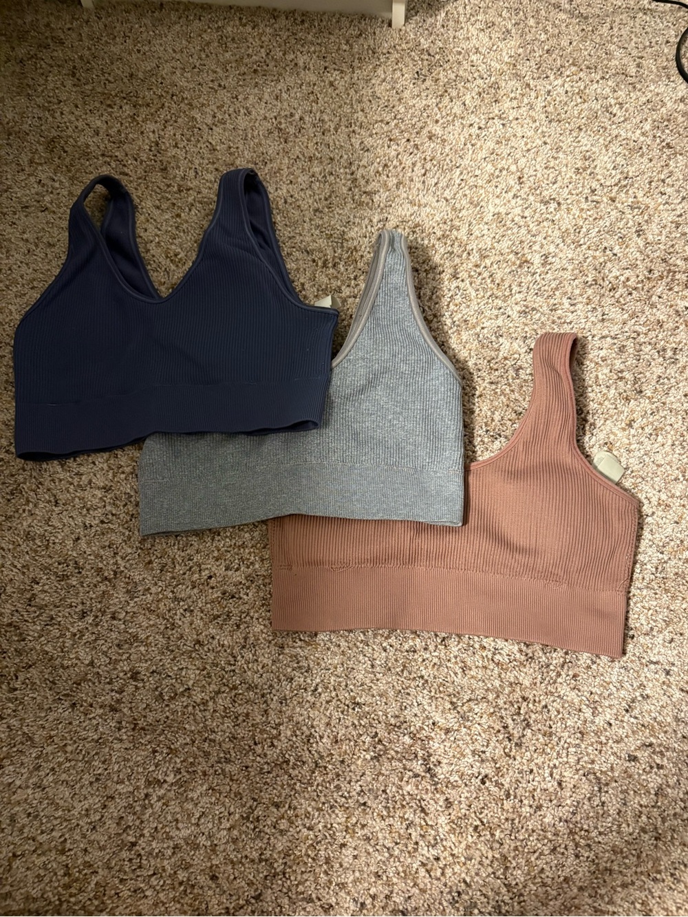 Aerie sports bralette 3 set